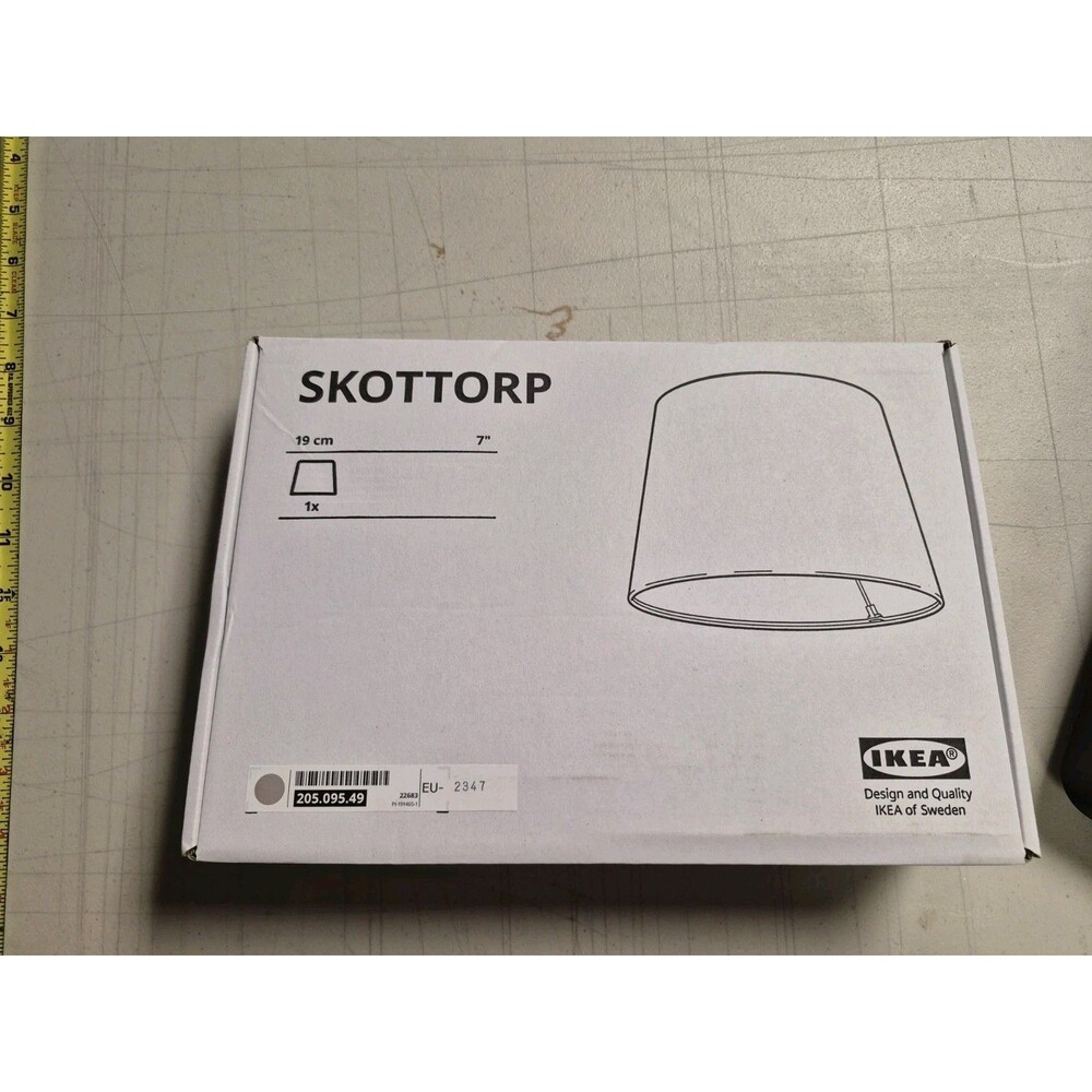 Brand New IKEA SKOTTORP Light Gray Lamp Shade 42 cm (17 ") 804.490.05 eu-2227